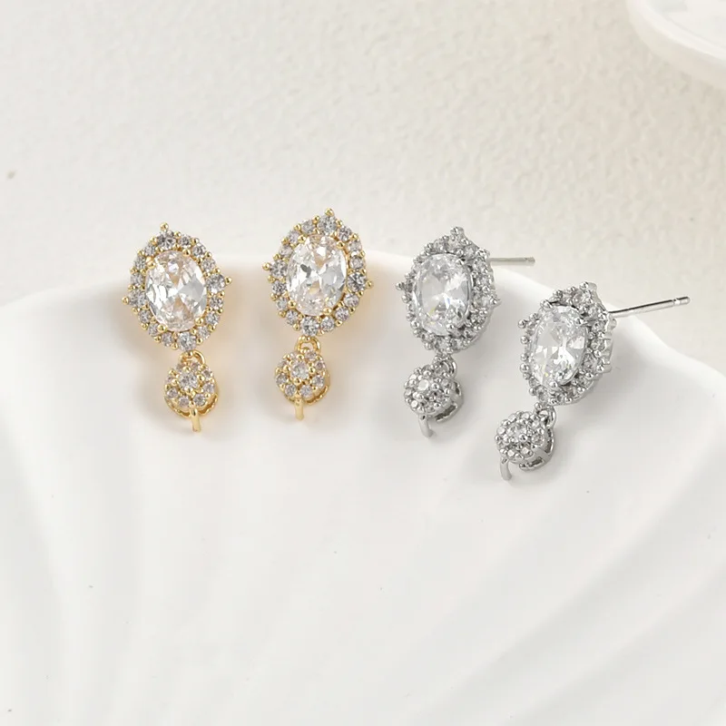 

Серьги-гвоздики с жемчугом, покрытые 14-каратным золотом, с сохранением цвета, блестящие, для самостоятельного изготовления, материалы для рукоделия