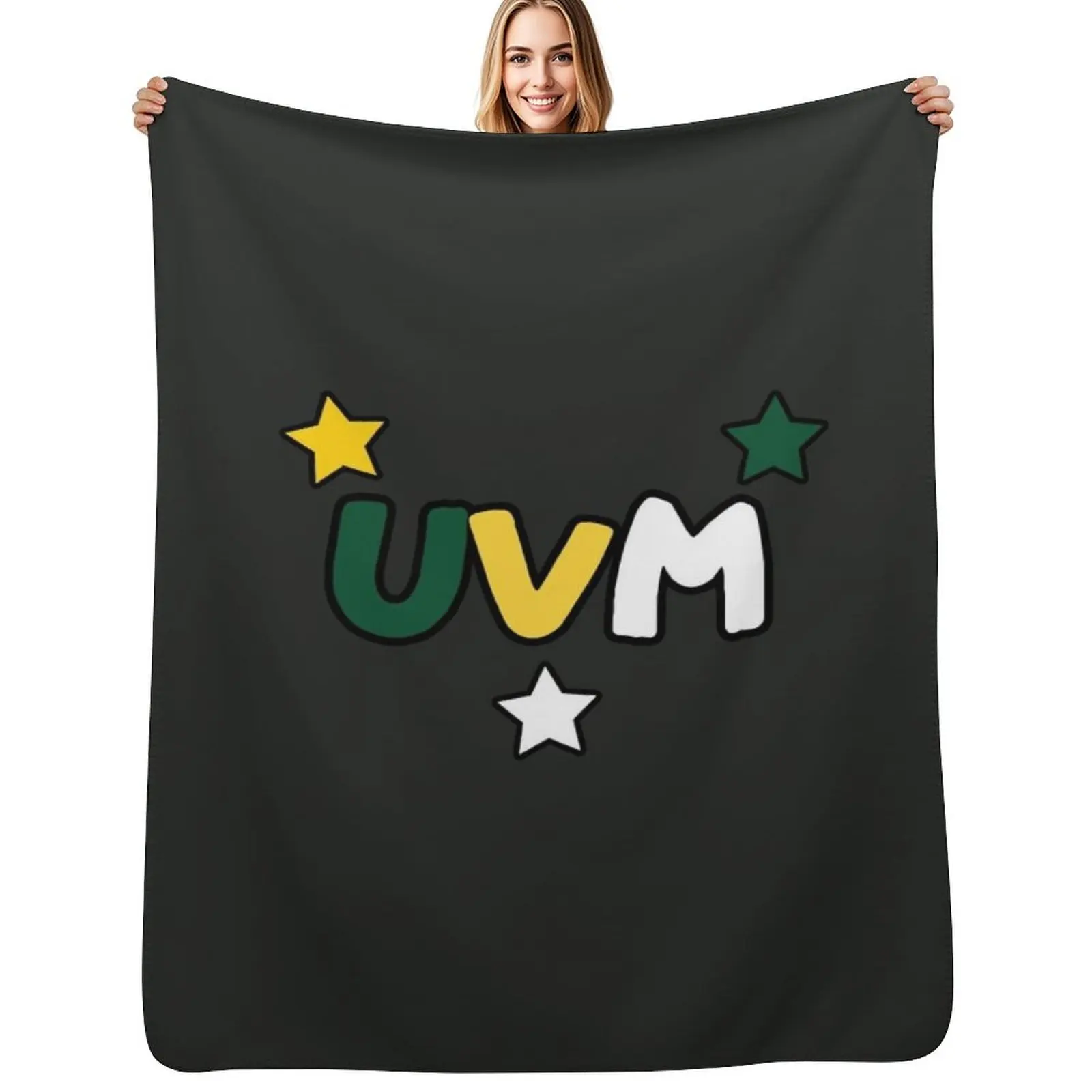 

Vermont Stars Throw Blanket Color Fast Cozy Throw Blanket