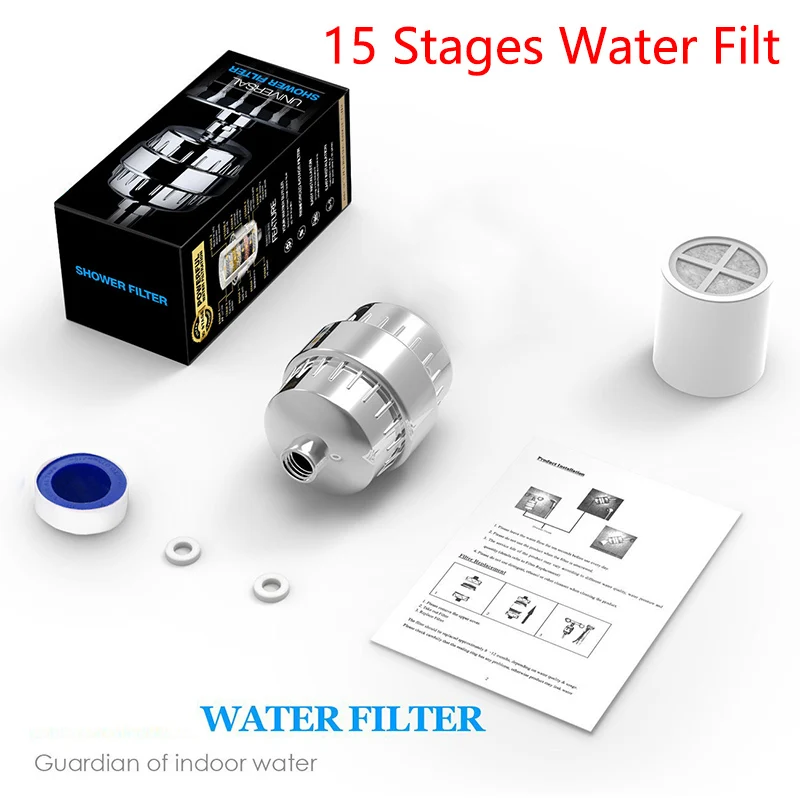 Filterelement 15–20 Güteklasse, Wasseraufbereitung, Haushaltswasserreiniger, Duschfilter-Set, Baden, um Restchlor zu entfernen