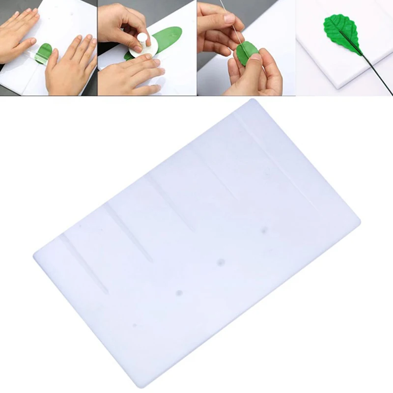 Sugar Flipping Tool Non Stick Flower Stem Board Leaf Vein Texture Board Flower Stem Texture Shaping Tool