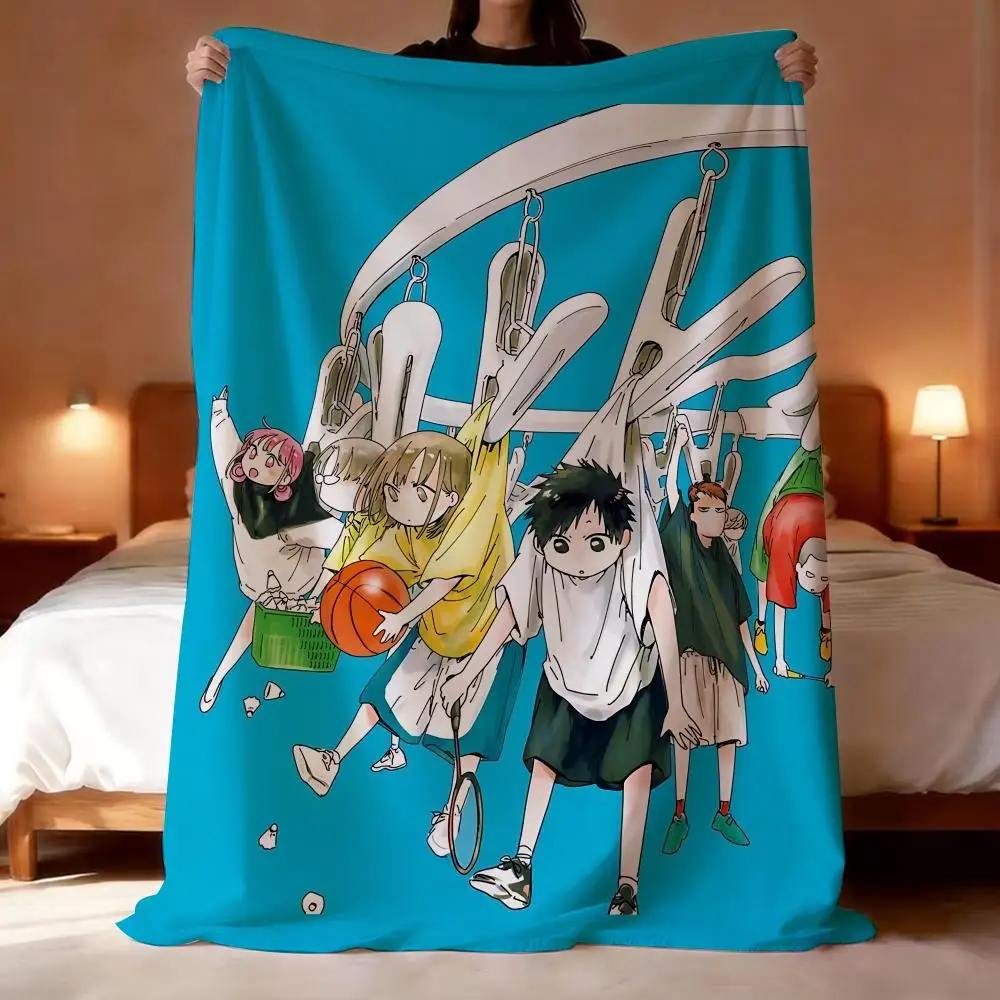 cartoon Ao no Hako blue box Anime Throw Lightweight 240g Flannel Blanket Soft Skin-friendly for Summer Cooling