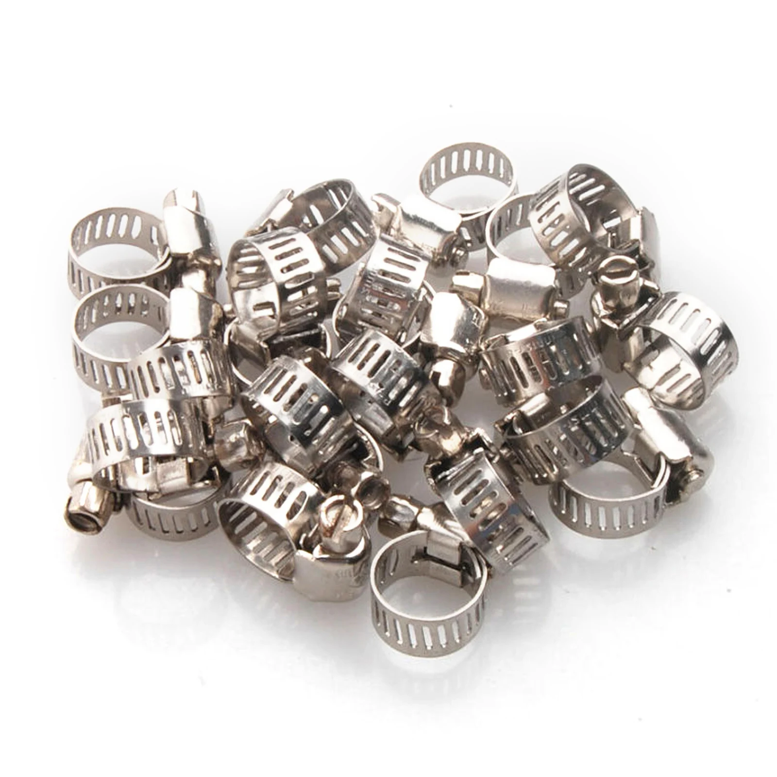 دودة كليب 20 قطعة استبدال خط الوقود الفولاذ المقاوم للصدأ اكسسوارات المشابك محرك خرطوم خراطيم 1 2-3 4 قابل للتعديل