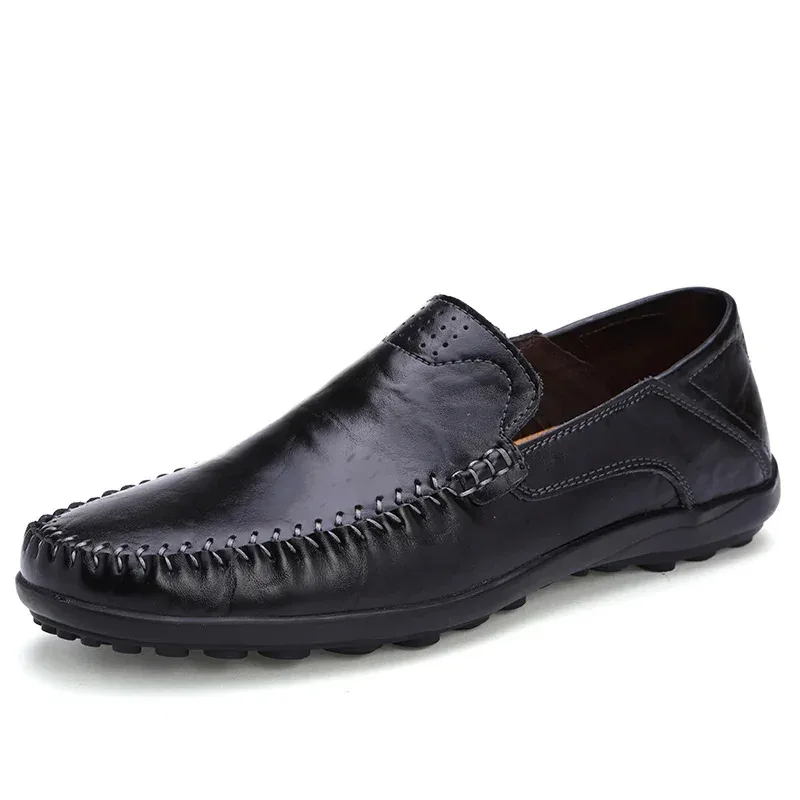 

New Men'S Spring Autumn Business Casual Shoes, Leather Shoes, Loafers, Walking, Large Size, Work And Banquet Men'S Shoes