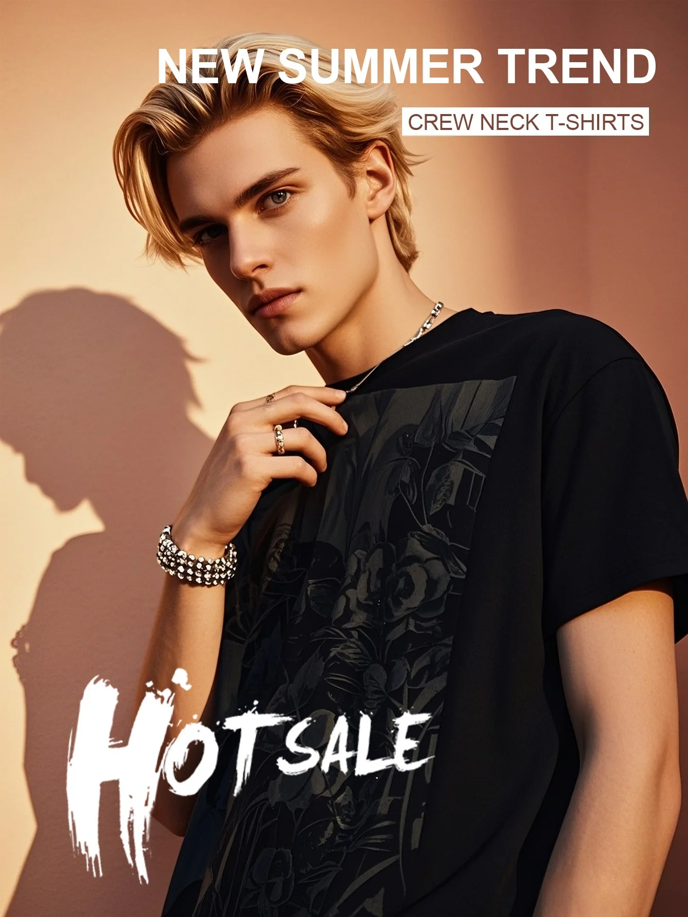 S-3XL 남성용 티셔츠 블랙 편안하고 통기성이 뛰어난 축제 선물