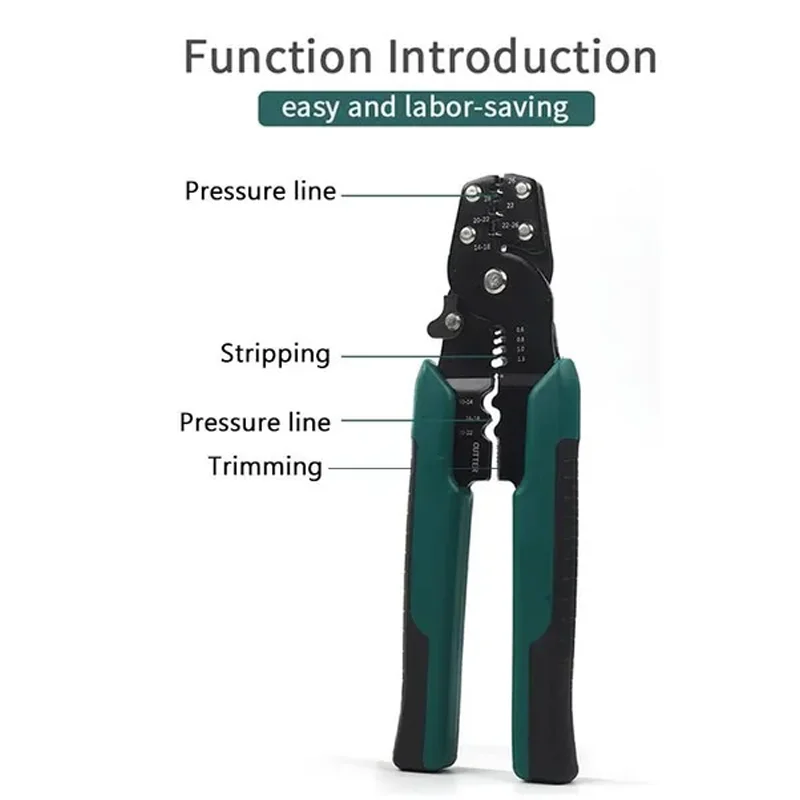 4 in 1 Multifunctional Wire Stripper Crimping Stripper Crimping Pliers Professional Wire Cutter Home Improvement Hand Tools