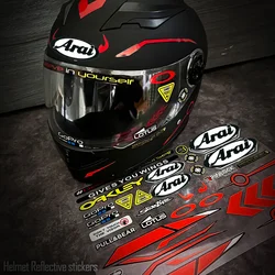 For Arai Helmets Sticker KTM Yamaha Honda Kawasaki BMW CF MOTO Aprilia Benelli Suzuki Ducati Motorcycle Accessories Casque Decal