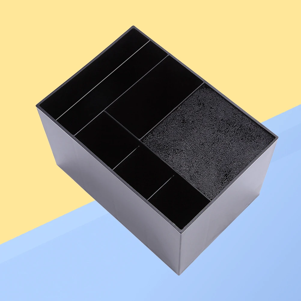 

1 шт., ящик для хранения парикмахерских ножниц, черный, 6 отделений, органайзер для инструментов для парикмахерских, чехол для ножниц, принадлежности для парикмахерских