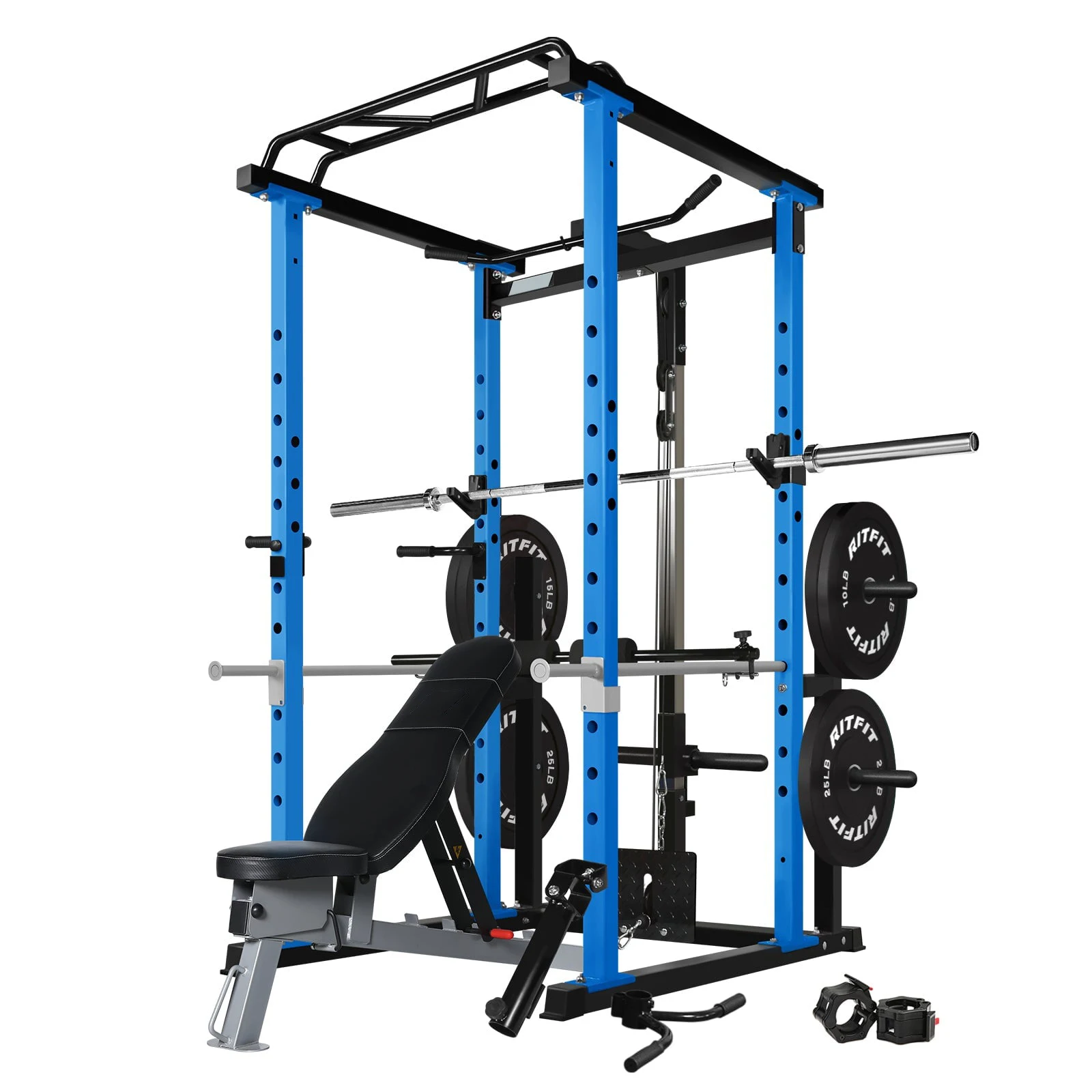 Commercial  Multi-function Power Cage Home Gym with Pulldown System Squat Rack Strength Training Machine Sport Fitness - view 5