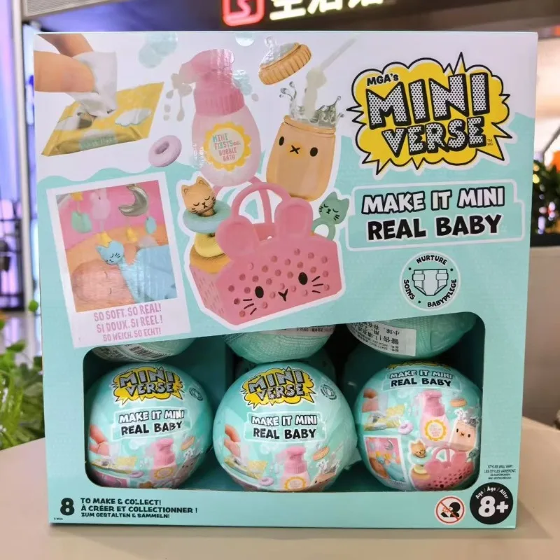 MGA Miniverse Make It Mini Real Baby Blind Box DIY Baby Ball Nurture V2 Mini Mystery Toys Collect Decoration