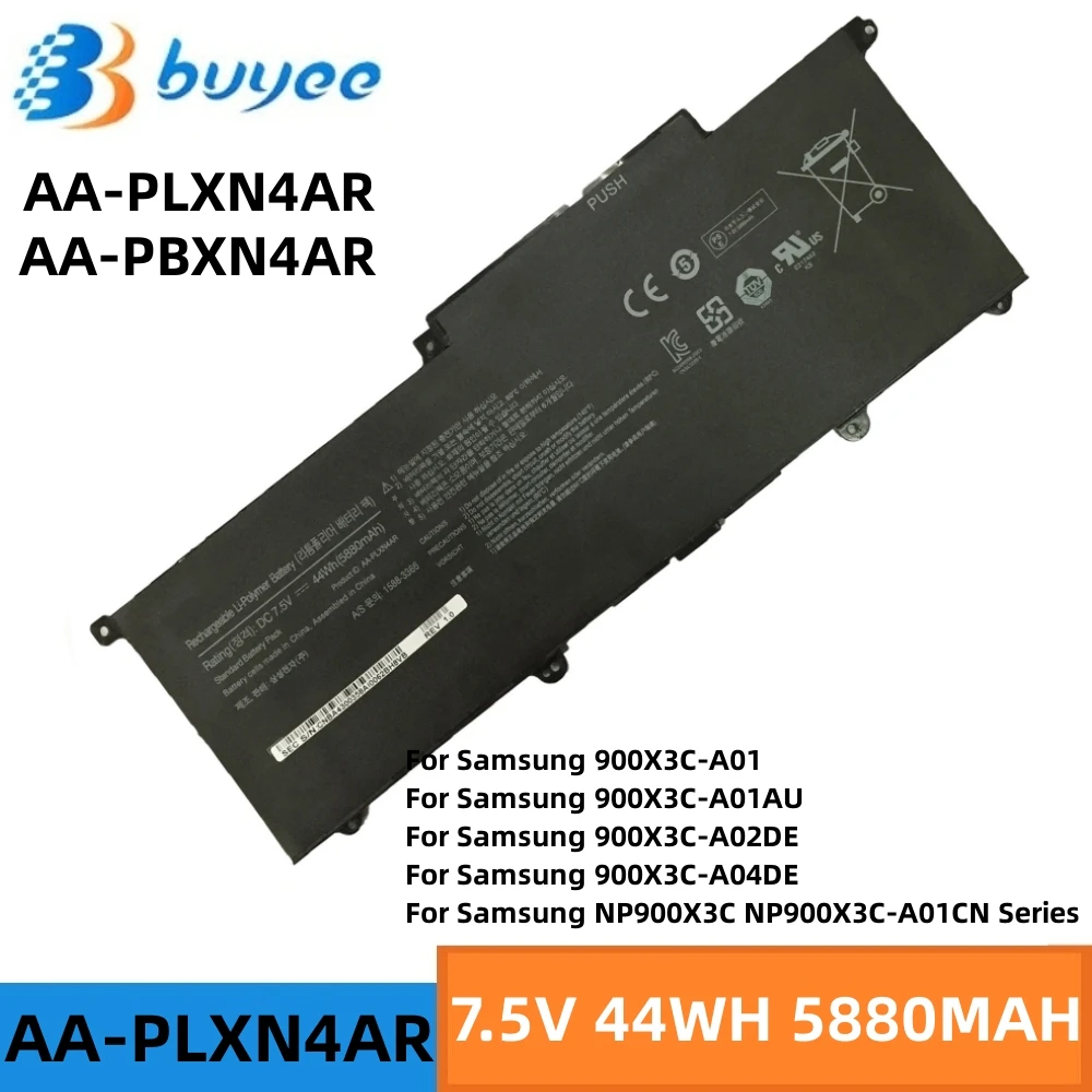 

New Genuine AA-PLXN4AR Laptop Battery For Samsung NP900X3C NP900X3D NP900X3E NT900X3G Series Notebooks AA-PBXN4AR 7.5V 44Wh