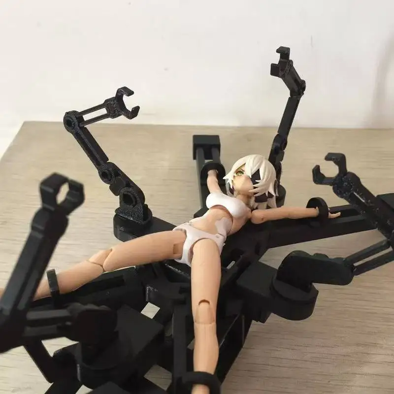 1:12 Anime Mecha Control Console Diorama Scene Model Assembly Figure Accessories Figma Compatible Mecha Girl Doll Display