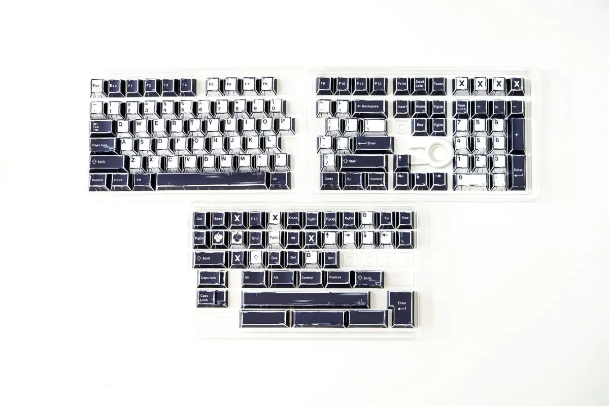 コミックブラックホワイトキーキャップチェリー PBT キーキャップ F75 K500 メカニカルキーボードゲーミング MX スイッチキーボードクラシックカスタムキーキャップ