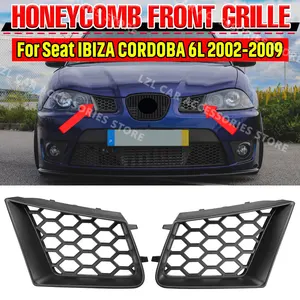 Paar überlegene Riegel der vorderen Stoßstange des Autos, EFT & Right, fit für den Sitz Ibiza Cordoba Typ 6L Cordoba 2002 2003 2004-2008 2009 10 Hauptverkäufe Ibiza 6L Grill - №5