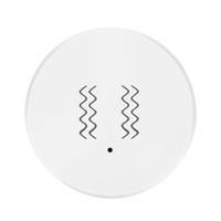 PORK-Tuya Zigbee Smart Vibration Sensor Real Time Monitoring Door Window Detection Alarm Smart Security Protection Sensor