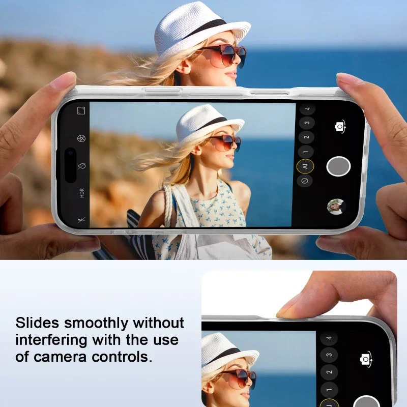 Eary for iPhone 16/16Pro/16Pro Max Phone Case with Magsafe Kickstand Non-Yellowing Shockproof Phone Bumper Cover Anti-Scratch