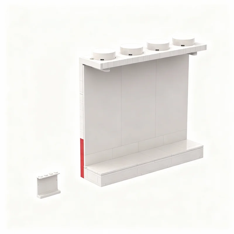 348 قطعة من مكعبات البناء لنموذج لوحة الصليب الأحمر، لعبة إبداعية للبناء والتركيب، هدية تعليمية مثالية لعيد الميلاد