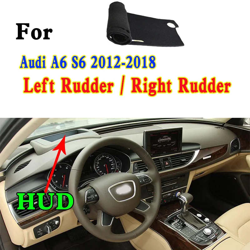 

For Audi A6 A6L S6 4X8 C7 4XL 4G2/J 4GD 4GC 2012-18 Car Dashboard Mat Accsesories Anti-reflective Anti-slip Anti-dirty Pad