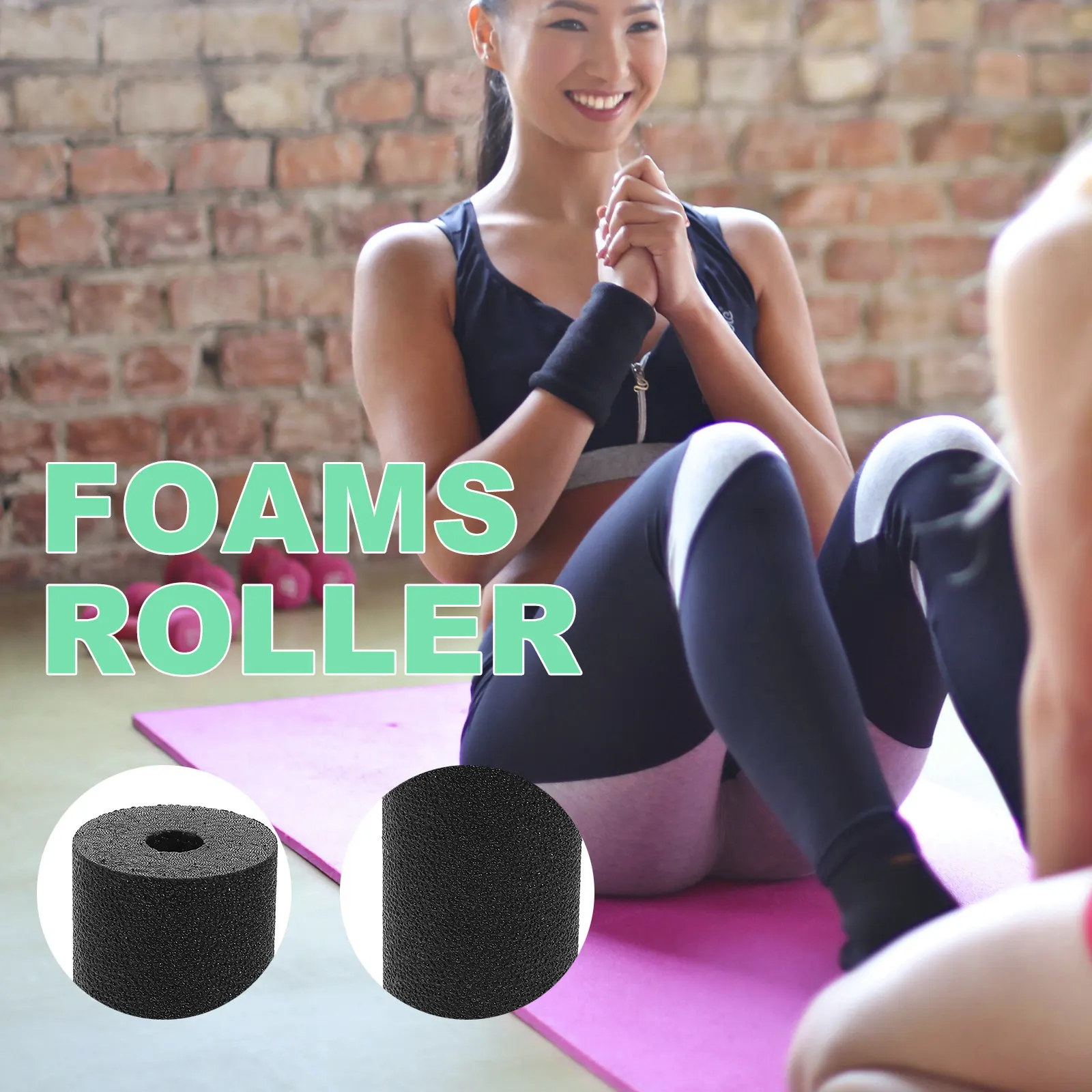 

Portable Yoga Massage Column for Body Workout Muscle Relaxing Foam Roller for Athletic Performance and Daily Exercise Recovery