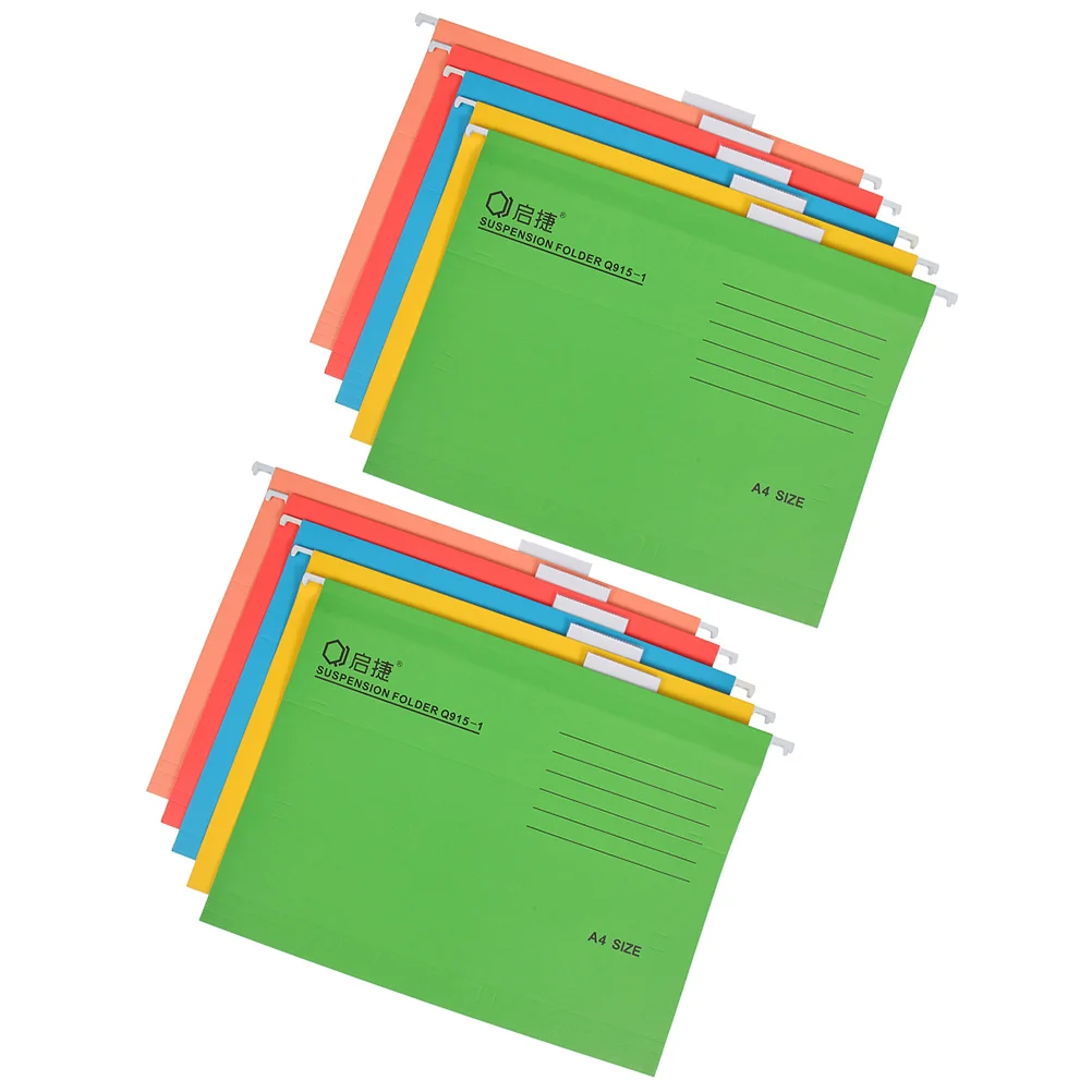 

Hanging File Folders Paper Organizer Frame Wall Colorful Coupon Holder Office Supplies