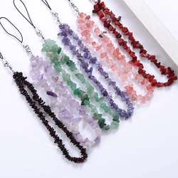 Fashion Creative Gravel Mobile Phone Chain Classic Beaded Phone Strap Lanyard Hanging Chain For Women Girls Anti-Lost Jewelry