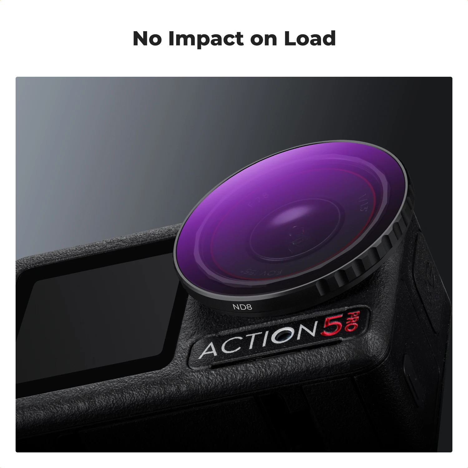 K&F CONCEPT Snap On CPL ND مجموعة مرشح لـ DJI Osmo Action 3 4 5 Pro Push-in Fit ND8 ND16 ND32 زجاج مستقطب متعدد المغلفة #5