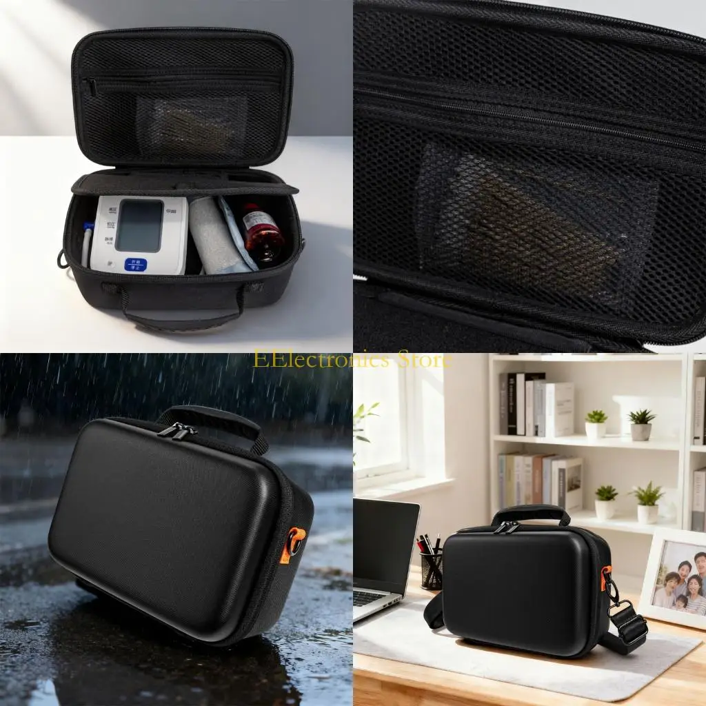 

B03C Compact Lightweight Blood Pressure Monitor Carrying Case Storage Organizers Built In Protective Compartments For Travel