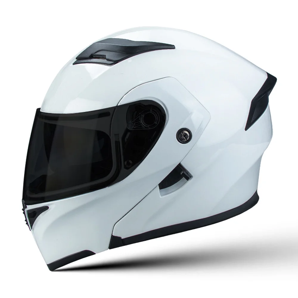 

Full Face Flip Up Motorcycle Modular Helmet Integrated Moto Dual Visor Racing Street Bike DOT Approved