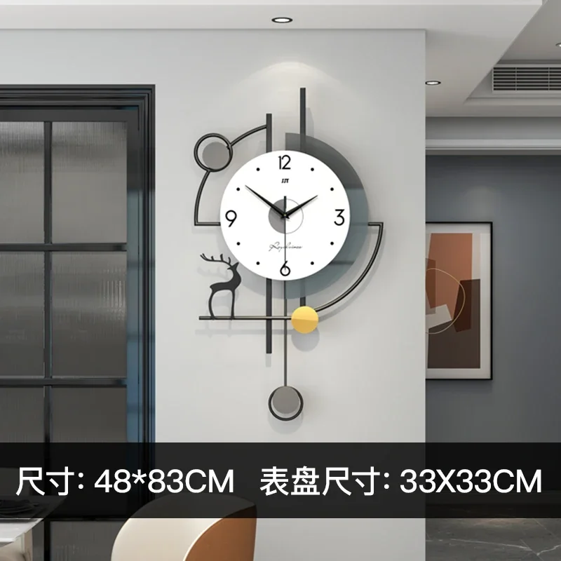 

Decorative Wall Clock Fashion Creative Clock Living Room Modern and Simple Home Restaurant 2023 New Clock Wall Hanging