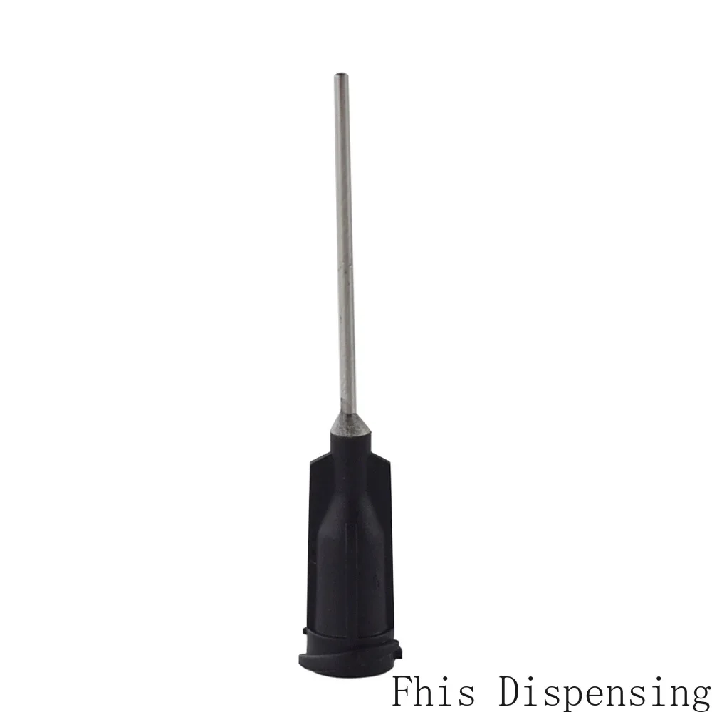 19G  Black Blackout 1 Inch W/ISO Standard Precision Passivated S.S Dispense Tip with  Tips Pack of 1000