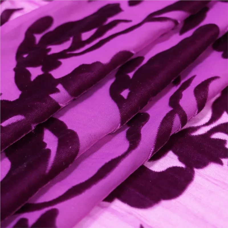 

Woven velvet brocade velvety jacquard and burnt fabric nightdress dress cheongsam