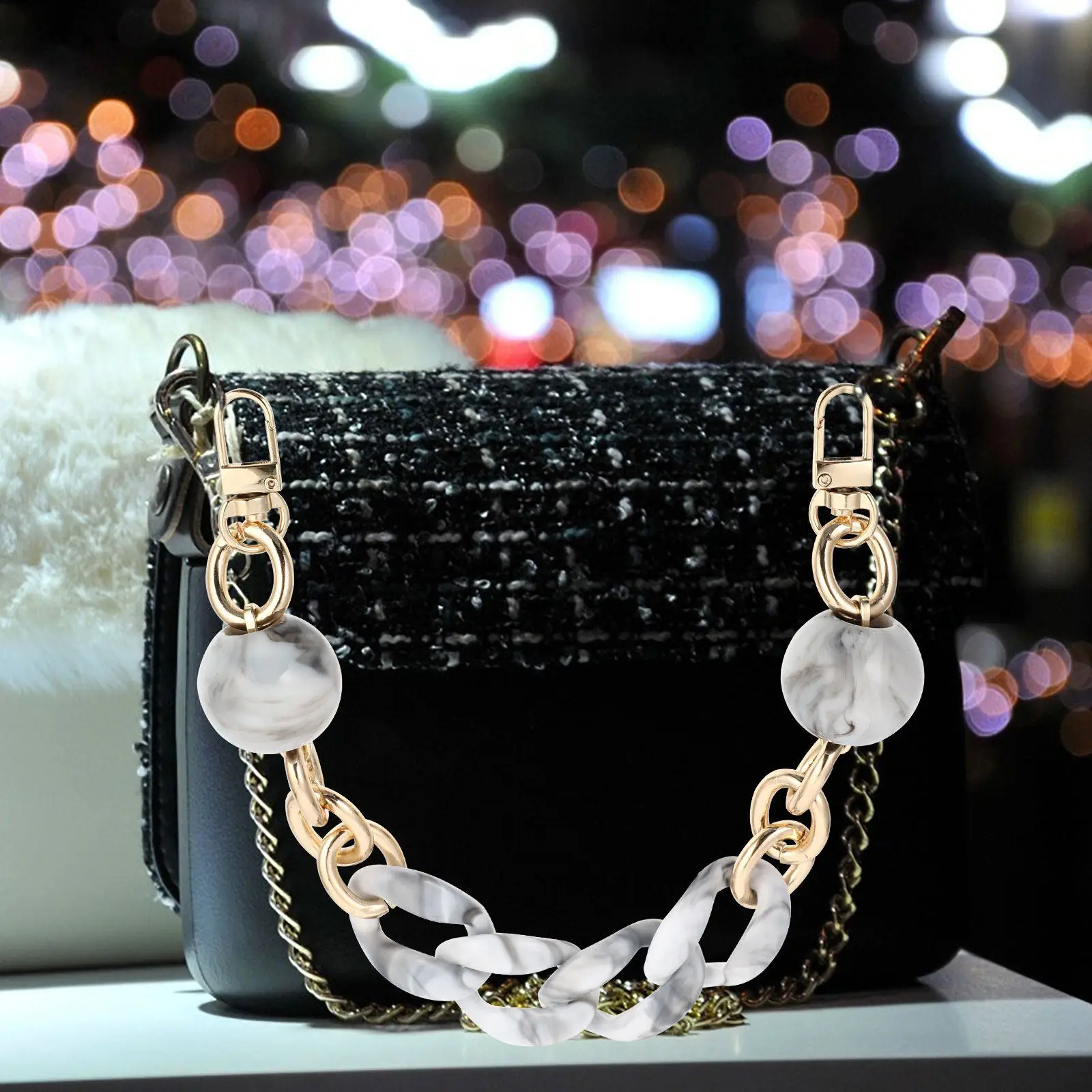

Handheld Short Chain Elegant Replaceable Strap for Purses Handbags Bag Accessories Decorative Stylish Functional Long