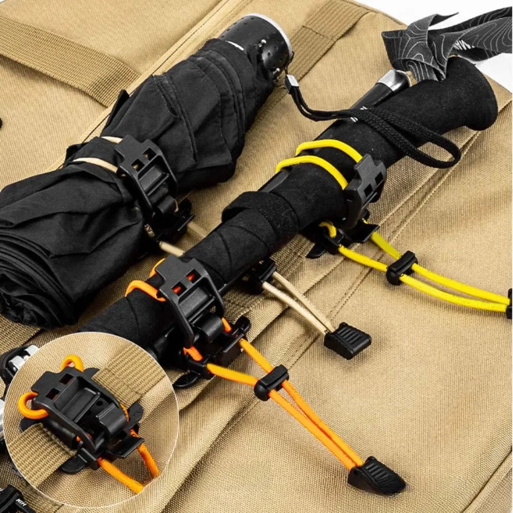 Hiking Strap Backpack Straps Camping Quick-release Elastic Stretch Polyester Latex Abrasion Resistant Lightweight