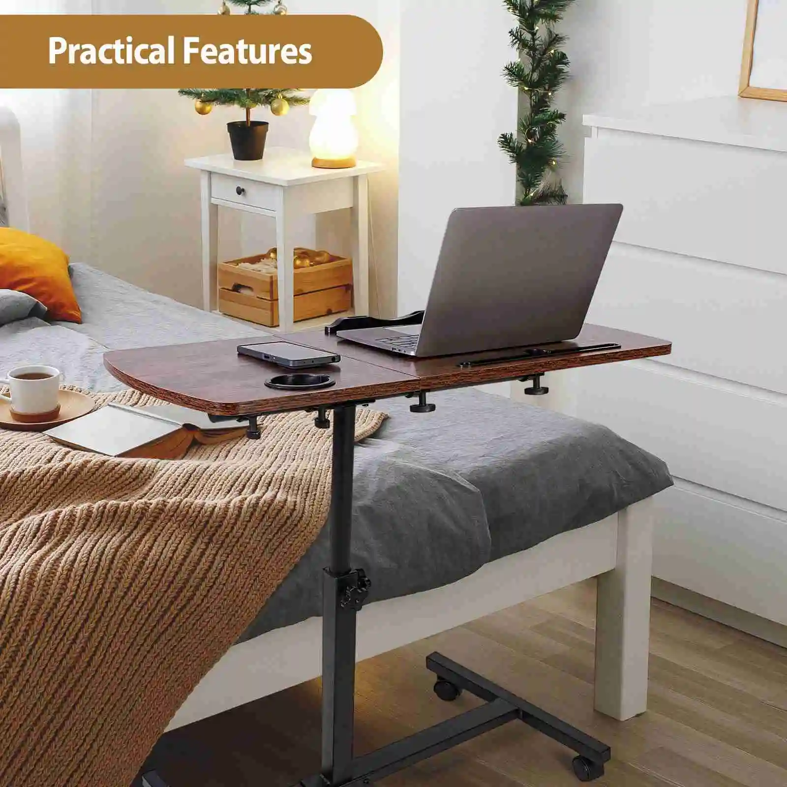 

Mobile Desk Workstation Mobile Standing Desk Height Adjustable Standing Table Mobile Desk Workstation for Home and