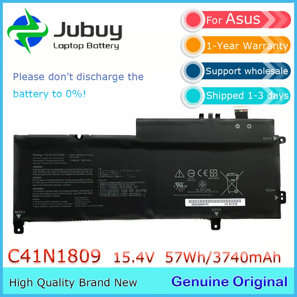 C41N1809 15.4V 57Wh Original Laptop Battery for Asus Zenbook UX562FD UX562FN Q536FD Q536F 0B200-03070000 4ICP7/54/64