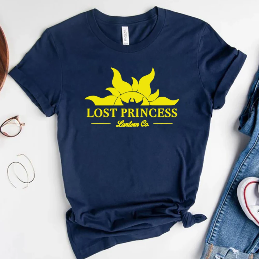 Tangled Shirt Lost Princess T-Shirt Women Lantern Company Graphic Tee Unisex Shoret Sleeve Summer Vacation Tshirt Tumblr Tops