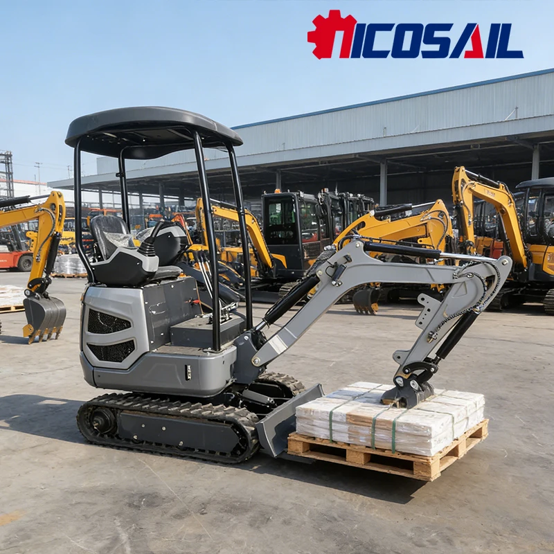 

CE certified 1.8-ton small excavator for sale European excavator with crusher bucket for sale