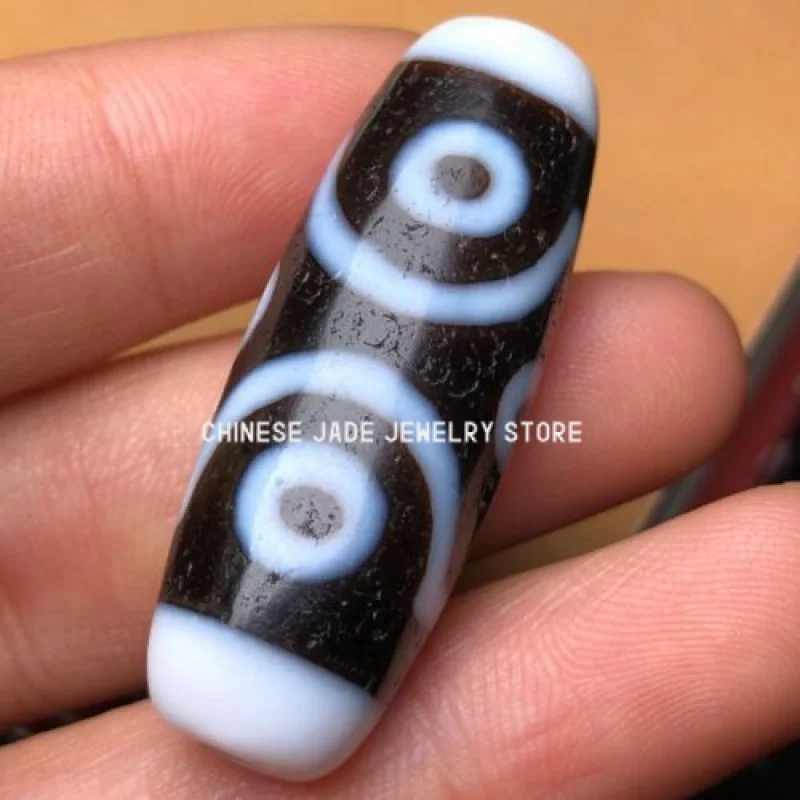 

Himalayan Ancient Tibetan DZI Beads Old Agate 6 Eye Totem Amulet Pendant GZI