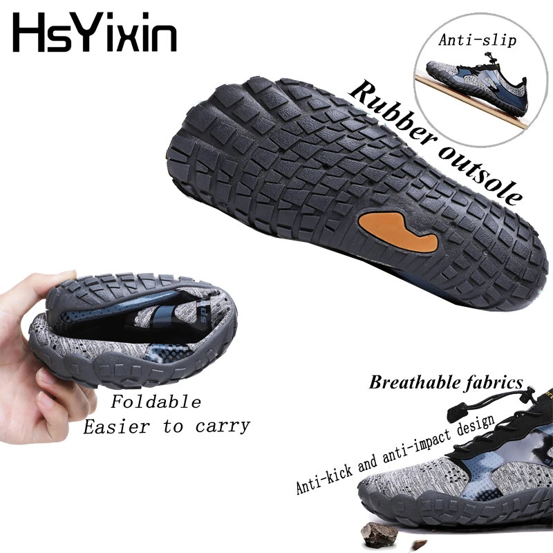 Water Shoes for Women Men Barefoot Shoes Upstream Breathable Beach Shoes Sport Shoe Quick Dry River Sea Aqua Shoes Cycling Shoe