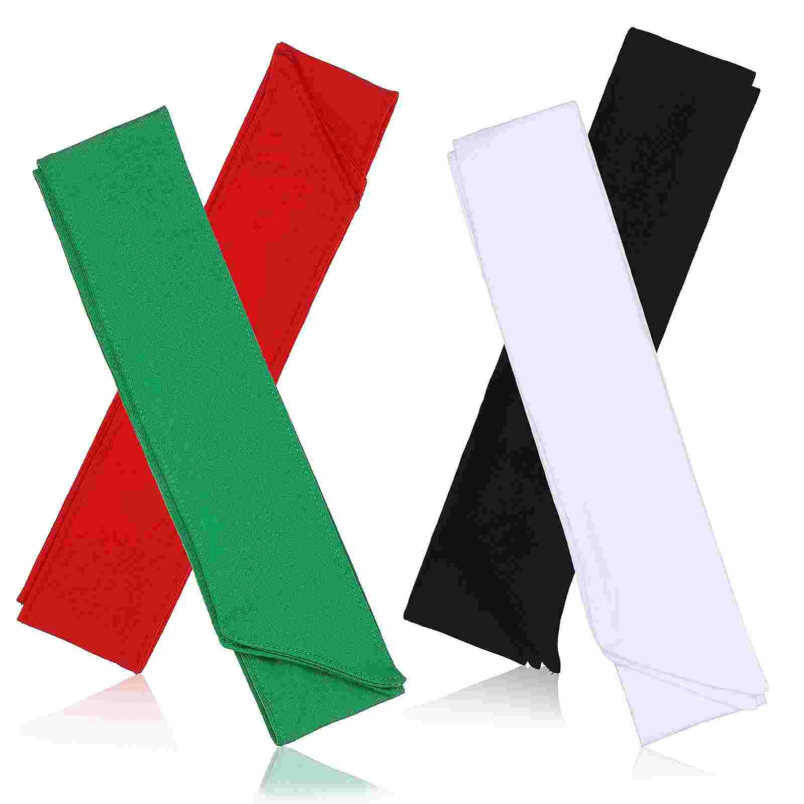 

4 Pcs Sports Headband Ninja Headbands Tennis Basketball Athletic Hair Polyester Sweatbands Running