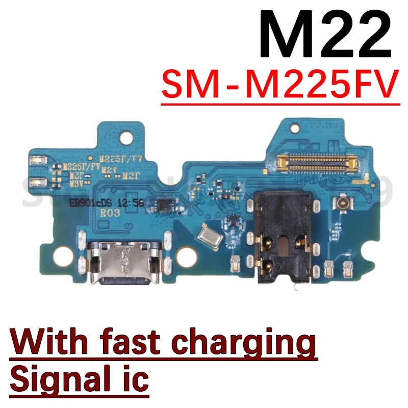 USB Charger Connector Charging Port Board For Samsung Galaxy M52 M526B M62 M32 5G M22 M12 Motherboard Flex Cable
