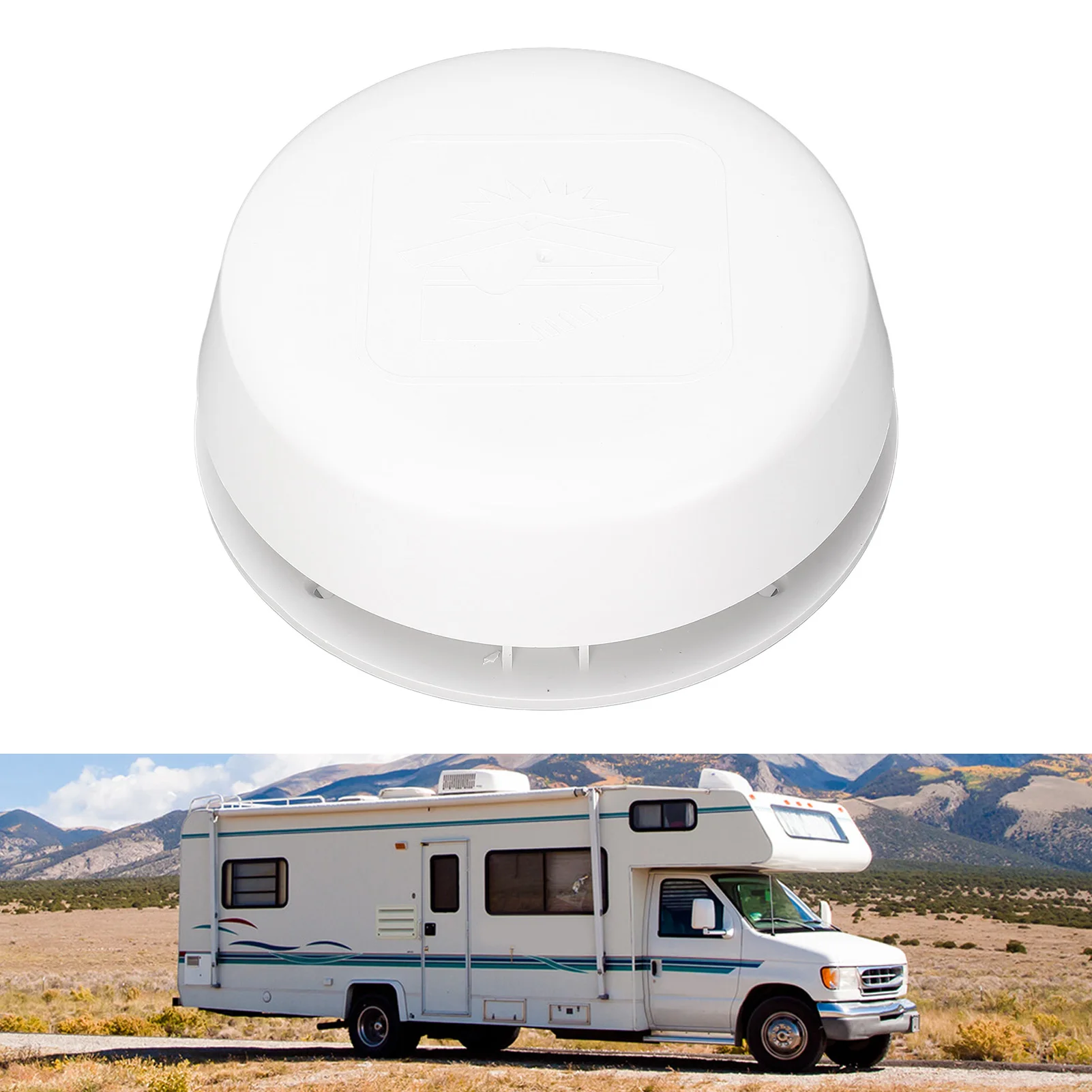 RV Round Mushroom Ventilation  Easy Installation 155mm Enhanced Air Exchange RV Roof Vent  Deformation Proof for Yacht