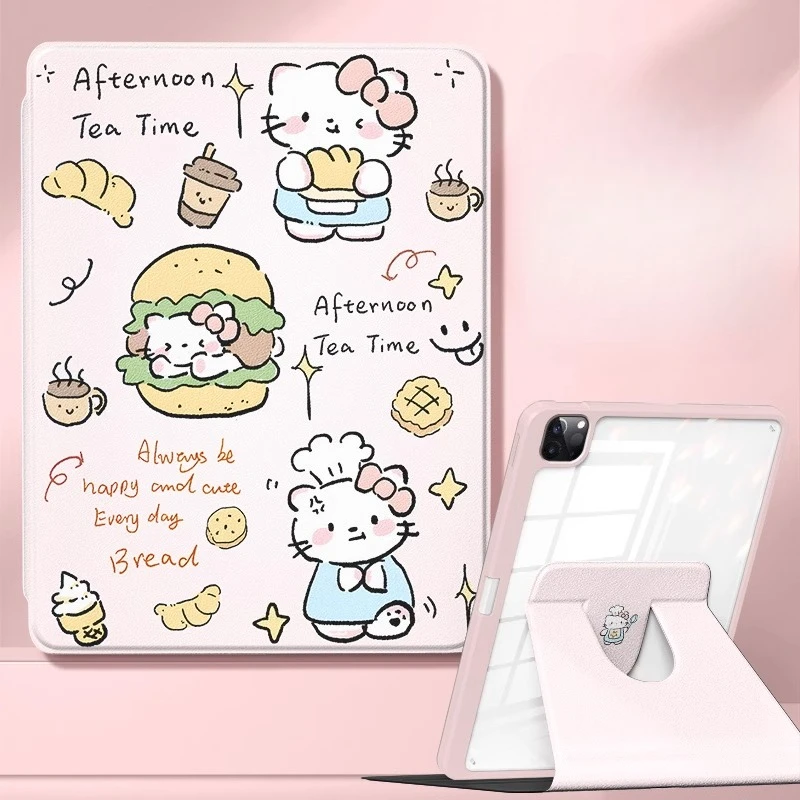 

Sanrio Hello Kitty for iPad Case Funda ipad A17 A16 9th 10th 11th Gen Pro 4 5 6 M4 Tablet Cover Air 3 4 5 M2 M3 Protective case