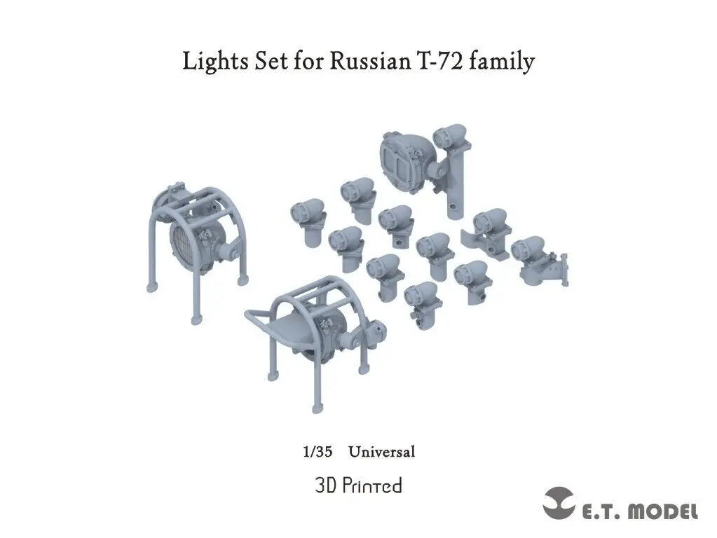 1/35 ET model P35-270 Lights Set for Russian T-72 Family 3D Printed