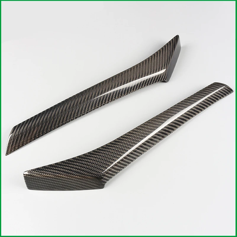 Car styling For Honda Jazz Fit GK5 2014-2018 Headlight Carbon Fiber Eyelid Eyebrow Decorative Cover Sticker Trim Accessories