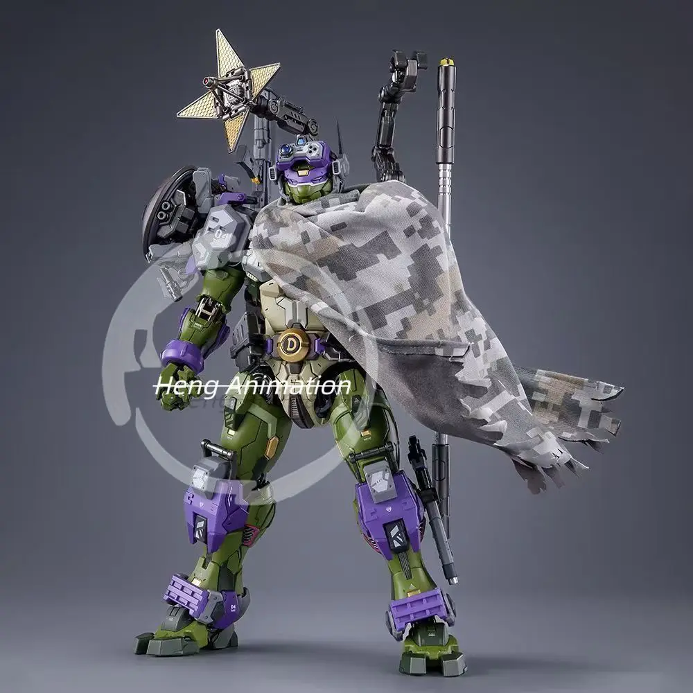 HEATBOYS Ninja Turtles Donatello Alloy Armor نموذج جاهز للتجميع لعبة عصرية تمثال أنيمي