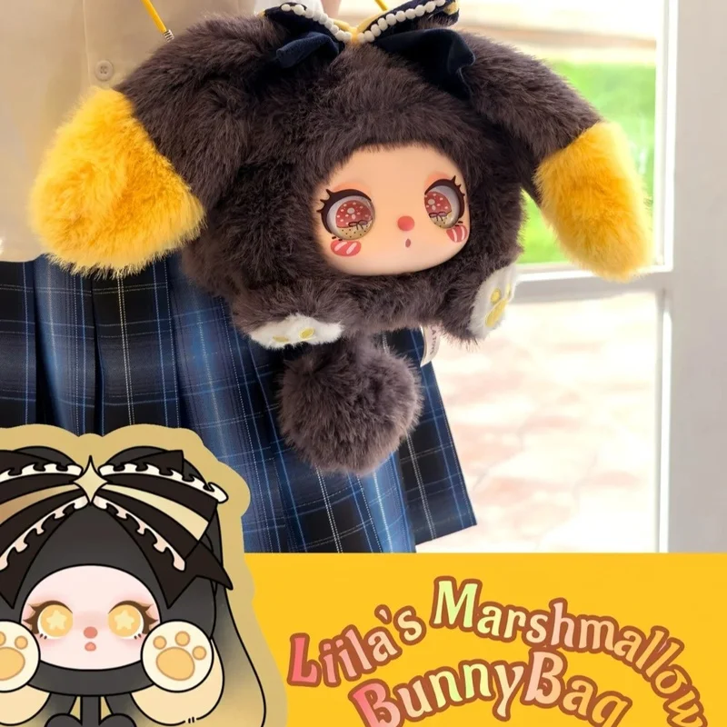 جديد حقيقي Liila'S الخطمي الأرنب حقيبة سلسلة صندوق أعمى الطفل ثلاثة لينة الفينيل لطيف دمية الشكل صندوق غامض جمع الهدايا