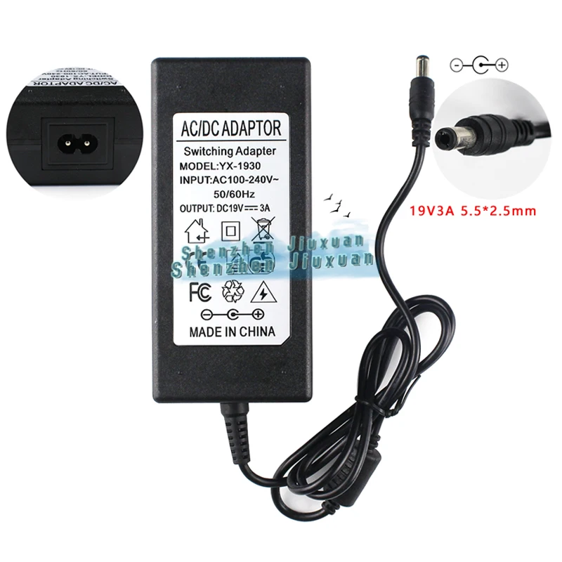 19V3A 5.5*2.5mm AC Adapter for JBL Xtreme Music Drum Charger (no Power Cord) replacement