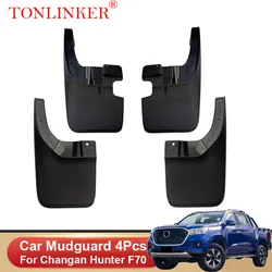 TONLINKER Car Mudguard For Changan Hunter F70 Pickup 2020-Present Mudguards Splash Guards Mud Flaps Fender Mudflaps Accessories