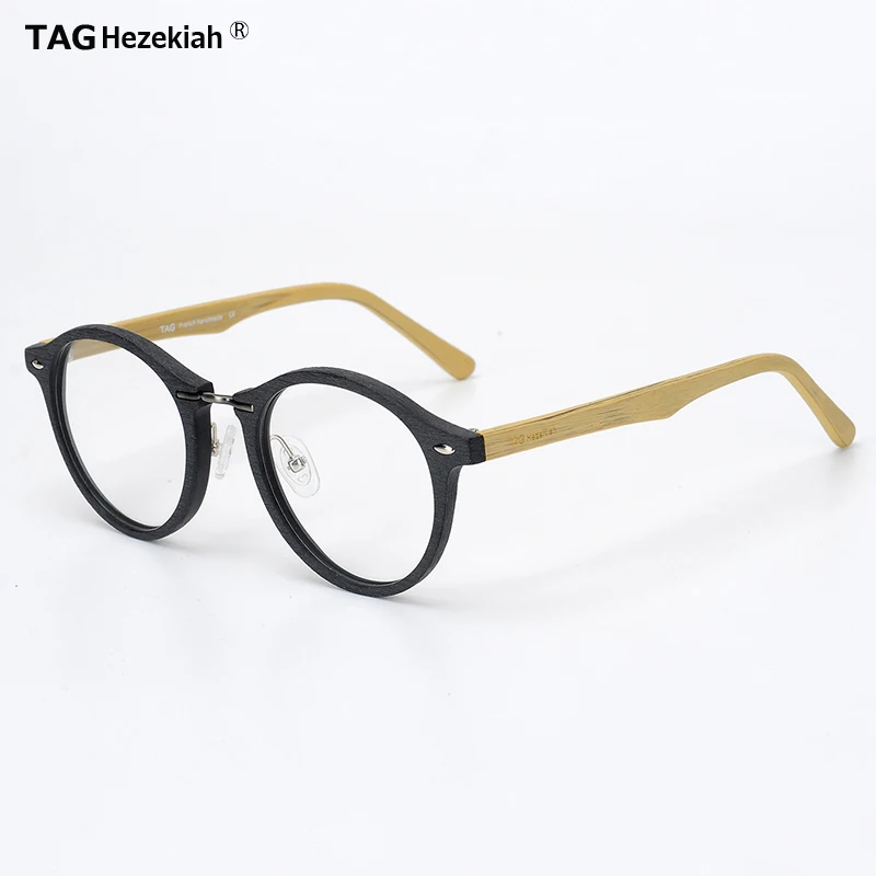 

TAG Hezekiah glasses frame men women T4242 Eyeglasses optical Myopia reading prescription Acetate Imitation wood grain Eyeweas