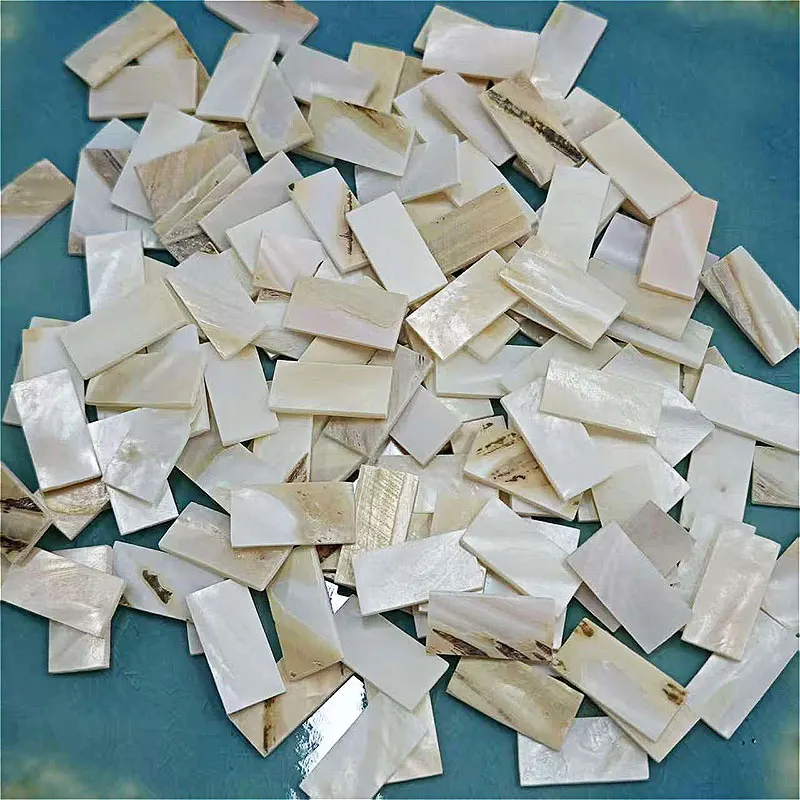 

50pc rectangle Mother of Pearl Mosaic Tiles Natural Shell Square Mosaic Pieces for Home Decoration Crafts materials hobbies 17